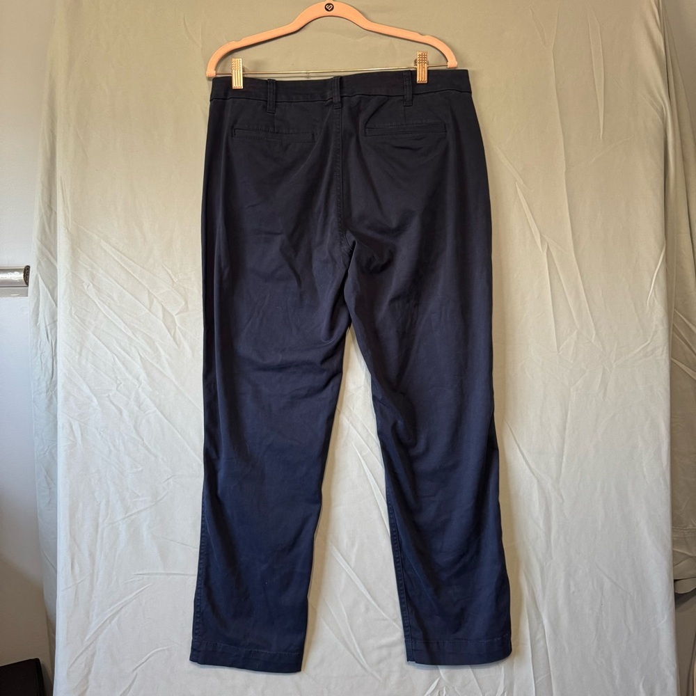 J Crew Womens Chino Pants Size 10 Navy Career Office Business Everyday Staple - Picture 3 of 5